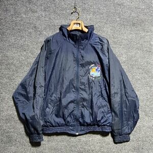 Vintage 1999 NCAA Final Four Logo 7 Windbreaker Mens‎ Large Navy Embroidered